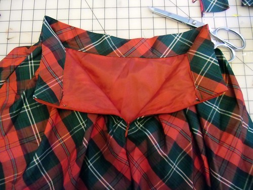 holiday skirt - inside
