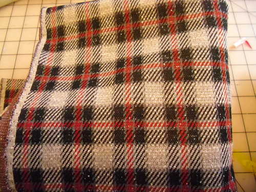 plaid polyester fabric