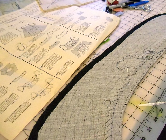 padstitching the undercollar