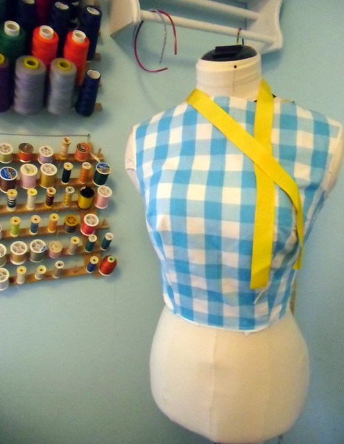 Next project - gingham peony