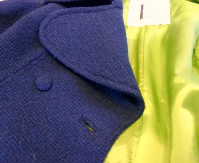 Coat - buttonholes & top stitching