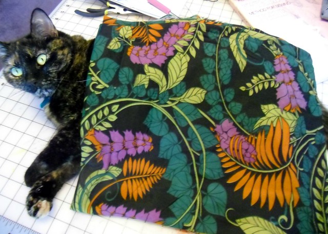 Floral stretch fabric