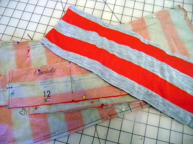 next Renfrew - red & grey stripes!