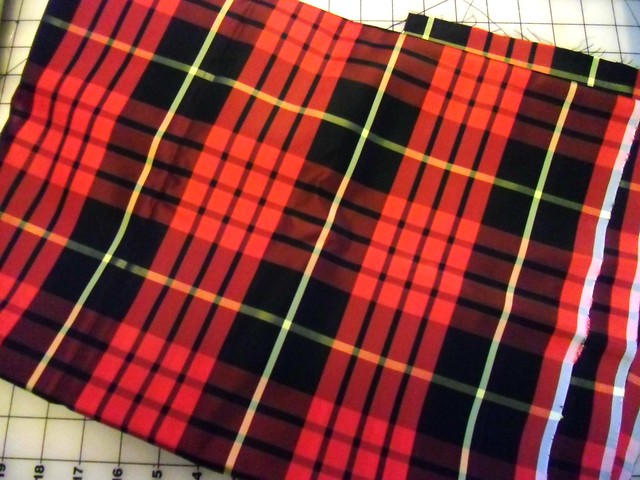 Plaid Taffeta Fabric