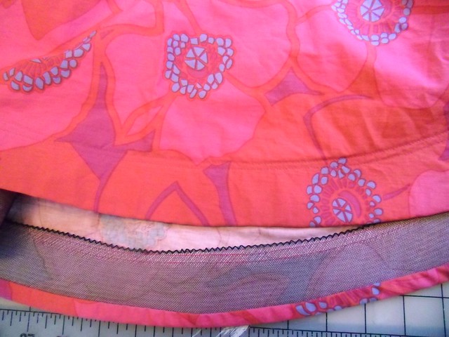 Floral Circle Skirt - Horsehair braid @ hem