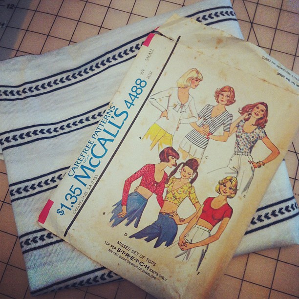 I just love sewing skanky crop tops!