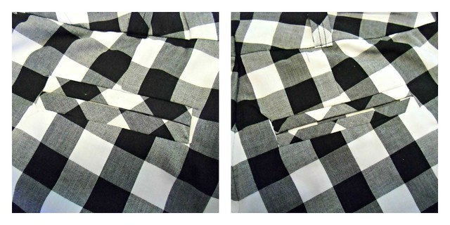 Gingham Shorts - welt pockets