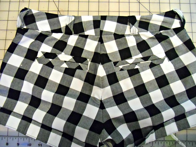 Gingham Shorts - back