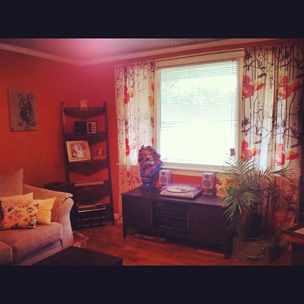 This is the only part of the living room that is finished haha