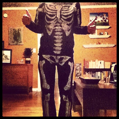 FACT: Skeleton pajamas always come in handy.