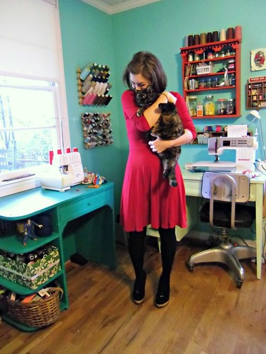 Butterick 5078 - slinky red