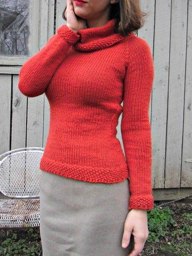 Red Cashmerino Cowl