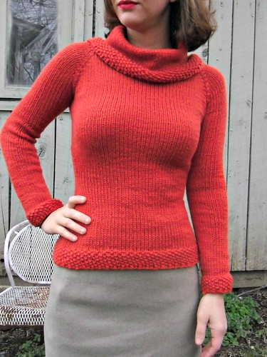 Red Cashmerino Cowl