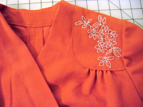 Red Wool Crepe 40s Dress