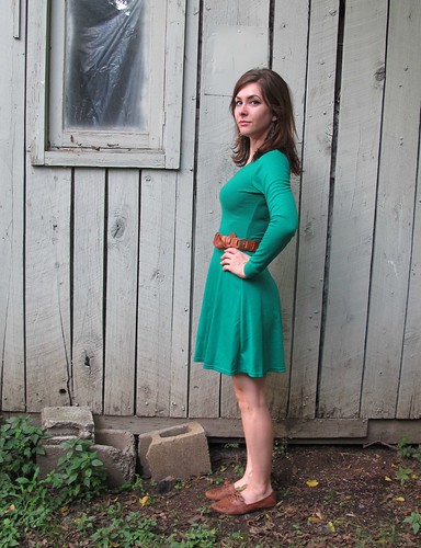 Emerald Wool Jersey Lady Skater