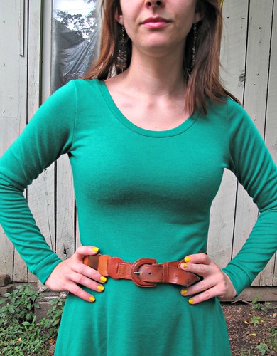 Emerald Wool Jersey Lady Skater