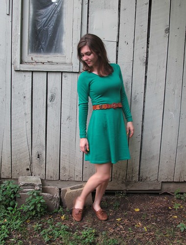 Emerald Wool Jersey Lady Skater