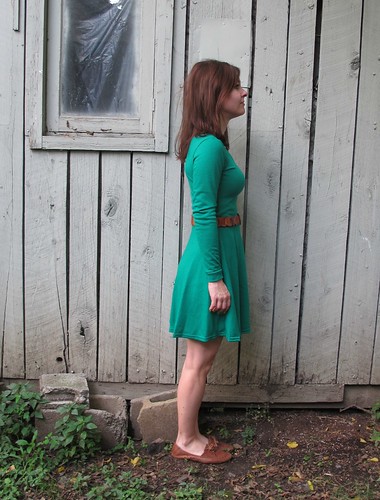 Emerald Wool Jersey Lady Skater