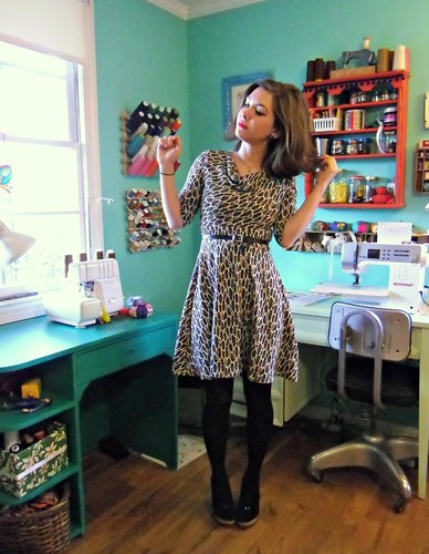 Leopard Knit Dress