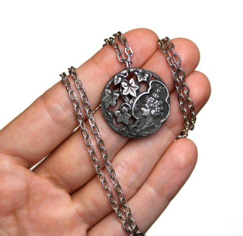 pewter necklace