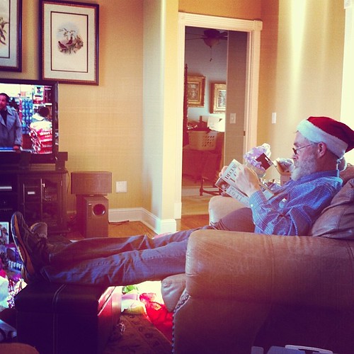 Dad's finally home! Best Christmas present ever 