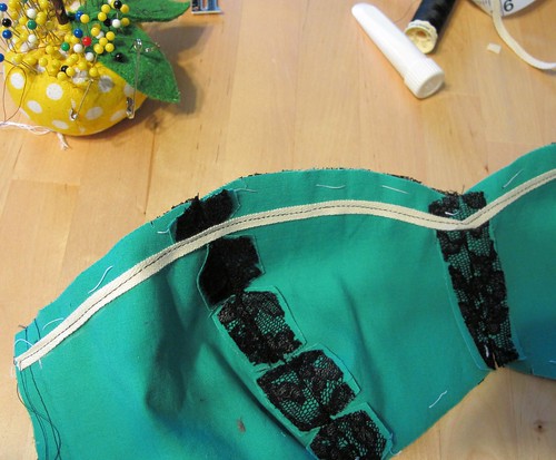 Georgia dress - stabilizing neckline