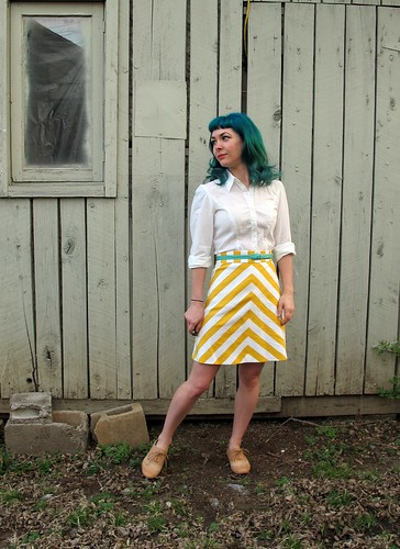 Ginger Skirt - chevrons