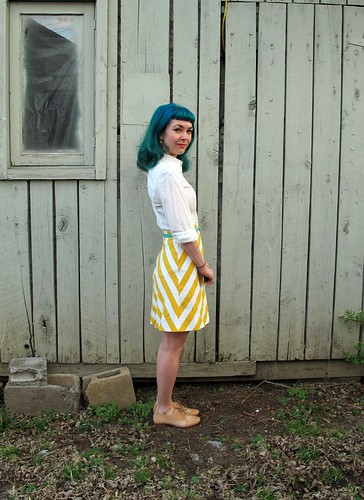 Ginger Skirt - chevrons