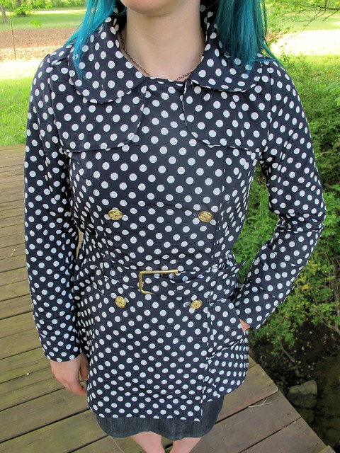 Polkadot Robson made with reversible cotton/poly  from Mood Fabrics