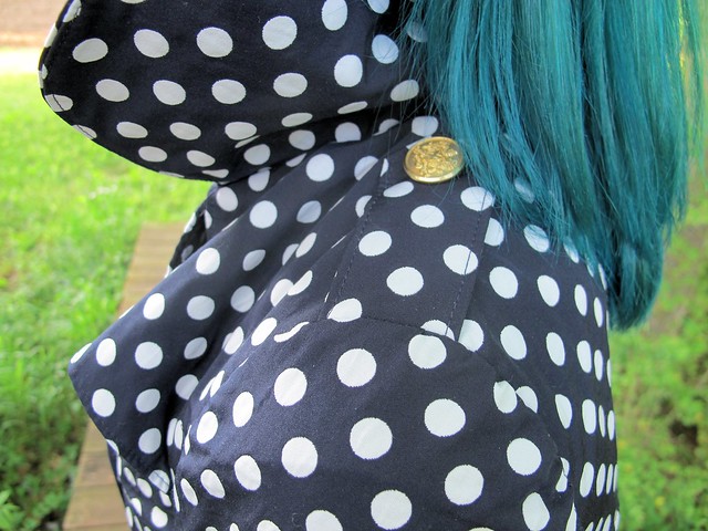 Polkadot Robson made with reversible cotton/poly  from Mood Fabrics