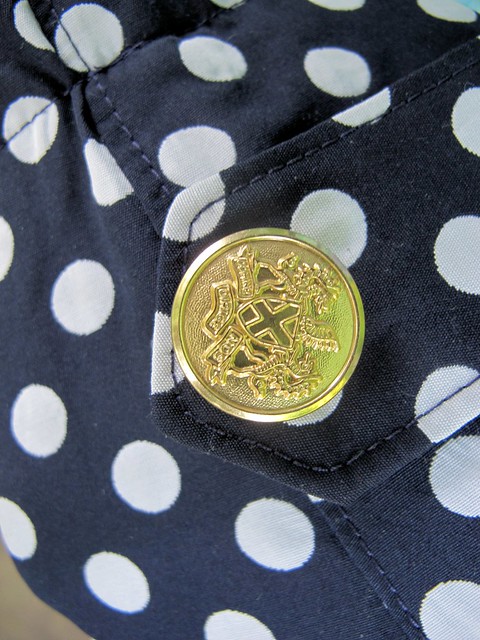 Polkadot Robson made with reversible cotton/poly  from Mood Fabrics