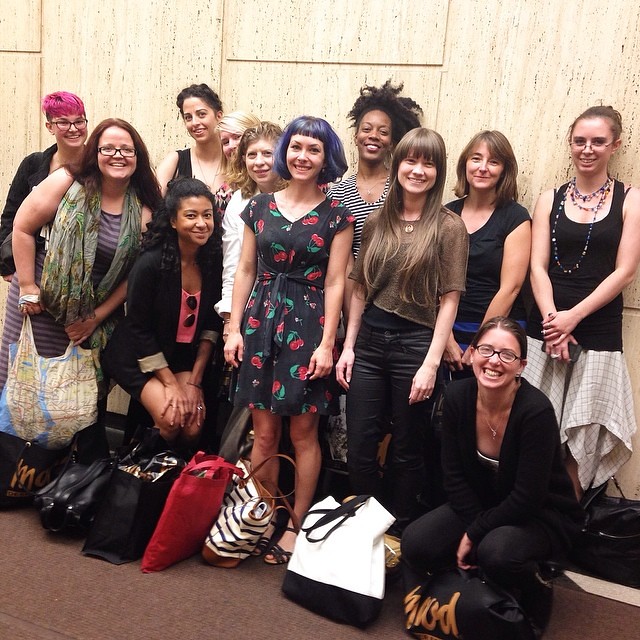 This is how you do the Garment District  yay for sewing meet-ups!