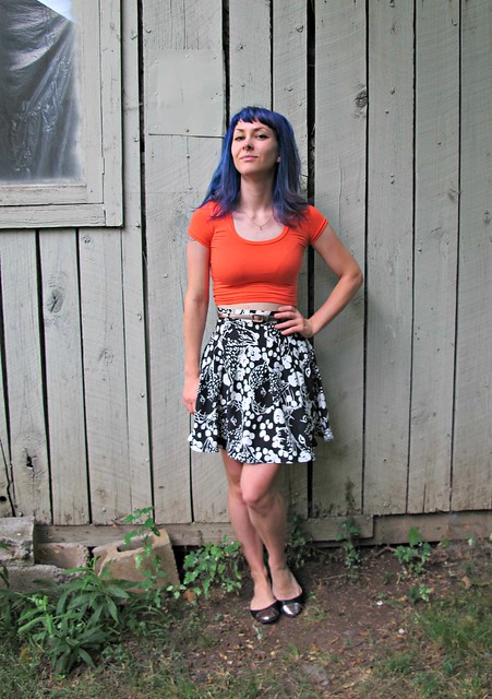 Kitty Cat Zinnia + Nettie Crop Top