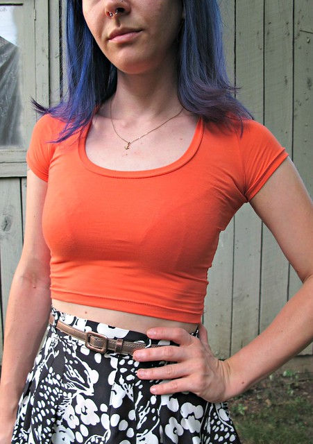 Kitty Cat Zinnia + Nettie Crop Top