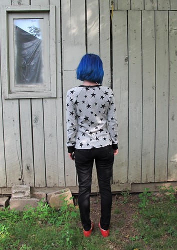 Jamie Jeans + SJ Sweater Made with Mood Fabrics