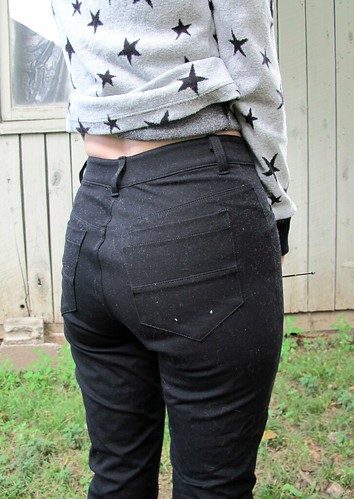 Jamie Jeans + SJ Sweater Made with Mood Fabrics