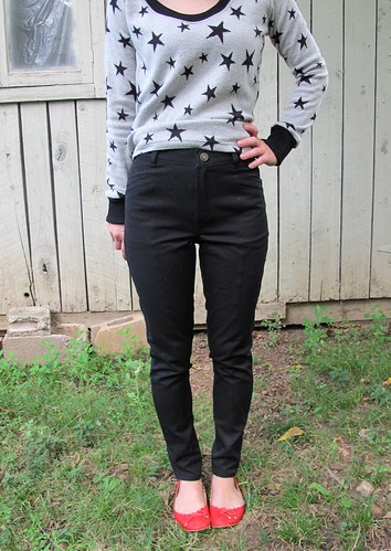 Jamie Jeans + SJ Sweater Made with Mood Fabrics