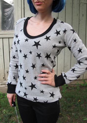 Jamie Jeans + SJ Sweater Made with Mood Fabrics