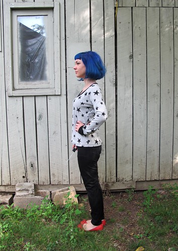 Jamie Jeans + SJ Sweater Made with Mood Fabrics