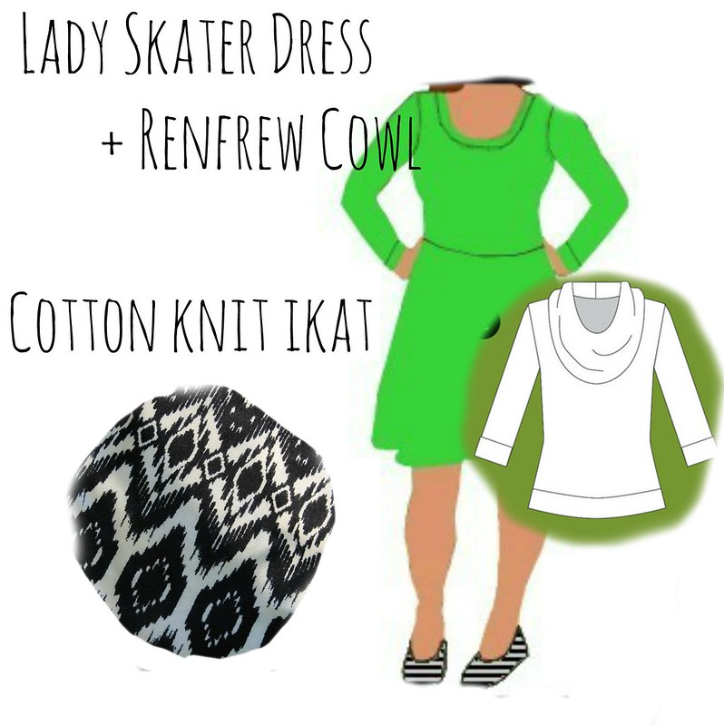 Ikat Lady Skater