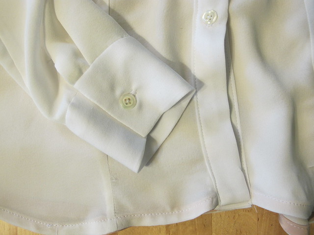 White Silk Double Georgette B5526