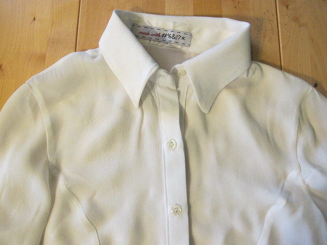 White Silk Double Georgette B5526