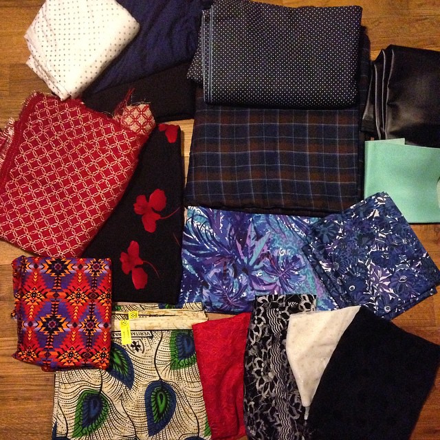 I just unpacked all the fabric I bought in London and Paris. I guess I have a lot of prewashing to do now 😜 #lladybirdinlondon