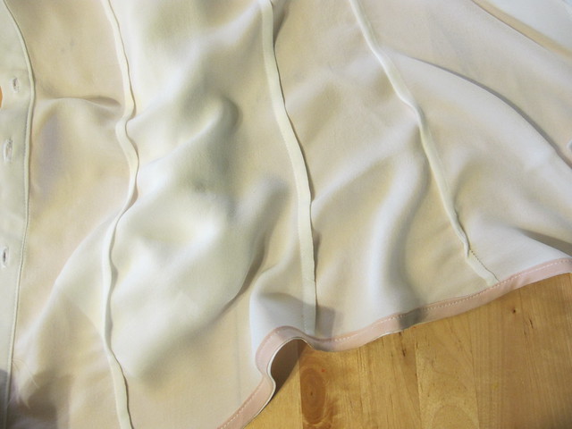 White Silk Double Georgette B5526