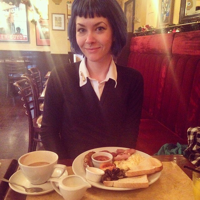 Classic English breakfast today! I will not be eating those beans hahahaha #bpSewvember