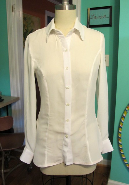 White Silk Double Georgette B5526