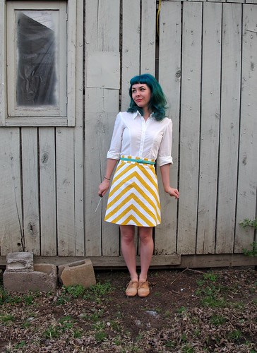 Ginger Skirt - chevrons