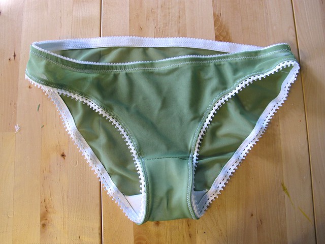 Green and White Watson Bra