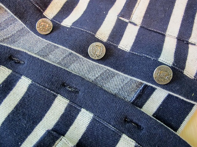 Striped Cabernet Cardigan + Yellow Hollyburn