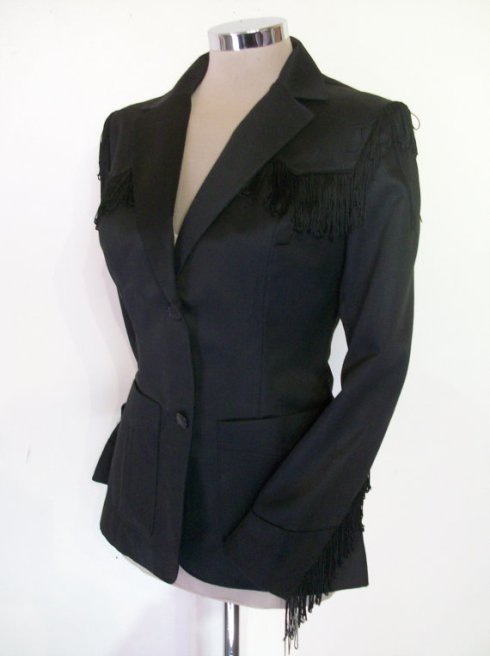 fringe suit jacket